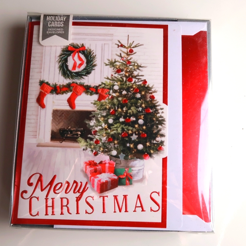 Brand new Paper Magic set of 12 Luxury Christmas Cards with designed envelopes